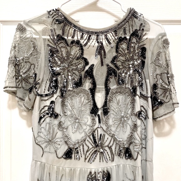 ASOS Formal beaded dress Size US14 - Picture 8 of 11